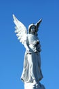 Angel statue with blue sky Royalty Free Stock Photo