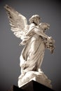 Angel statue in a cemetery Royalty Free Stock Photo