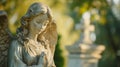 Angel Statue on a cemetery