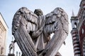 Angel statue in a cemetery Royalty Free Stock Photo