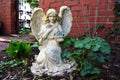 Angel statue in garden Royalty Free Stock Photo