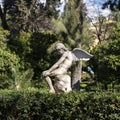 Angel statue in the garden Royalty Free Stock Photo