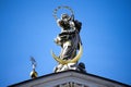 Angel statue in the Getreidegasse in Salzburg Royalty Free Stock Photo