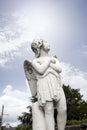 Angel statue in a kilkenny graveyard Royalty Free Stock Photo