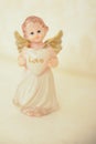 Angel statue with love message