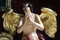 Angel statue on the main altar in the church of Helena in Zabok, Croatia