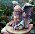 Angel Statue in my Garden Royalty Free Stock Photo