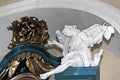 The angel statue by Pinzel in the Holy Protectress Church in Buchach, Ukraine Royalty Free Stock Photo