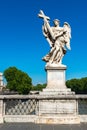Angel statue on the Ponte Sant`Angelo in Rome Royalty Free Stock Photo