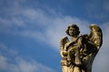 Angel statue in Rome with sky in the background Royalty Free Stock Photo