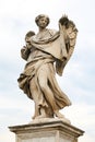 Angel with the Sudarium Statue in Hadrian Bridge, Rome, Italy Royalty Free Stock Photo