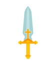 Angel sword isolated. heavenly blade. Vector illustration Royalty Free Stock Photo