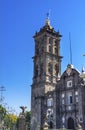 Angel Tower Facade Outside Puebla Cathedral Mexico Royalty Free Stock Photo