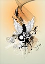 Angel vector composition Royalty Free Stock Photo