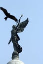 Angel of victory atop the dome of Victoria Memorial, Kolkata Royalty Free Stock Photo