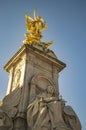 Angel of victory statue in london before Buckingham palace Royalty Free Stock Photo