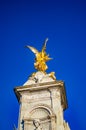 Angel of victory statue outside the Buckingham Royalty Free Stock Photo