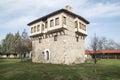 Angel Voyvoda`s Tower in Arapovo Monastery of Saint Nedelya, Bulgaria Royalty Free Stock Photo