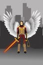 Angel warrior Royalty Free Stock Photo