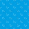 Angel wing pattern vector seamless blue Royalty Free Stock Photo