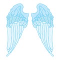 Angel wing vector eps by crafter oks