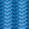 Angel wings blue sketch pattern