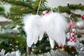 Angel-wings in christmas tree