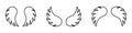 Angel wings. Wings icon isolated. Vector illustration Royalty Free Stock Photo
