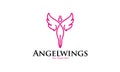 Angel Wings Logo Royalty Free Stock Photo