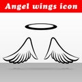 Angel wings vector icon design Royalty Free Stock Photo
