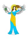 The angel woman