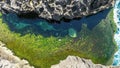 Angel's Billabong is natural infinity pool on the island of Nusa Penida, Bali, Indonesia Royalty Free Stock Photo