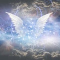 Angel's Wings. 3D Rendering Royalty Free Stock Photo