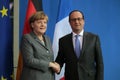 Angela Merkel, Francois Hollande