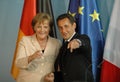 Angela Merkel, Nicolas Sarkozy Royalty Free Stock Photo