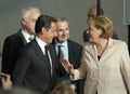 Angela Merkel, Nicolas Sarkozy Royalty Free Stock Photo