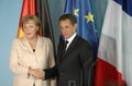 Angela Merkel, Nicolas Sarkozy Royalty Free Stock Photo