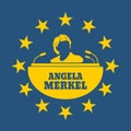 Angela Merkel simple portrait