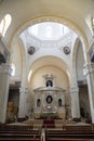 Interior view of Holy Rosary Parish Church in Angeles City, Philippines