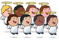 Angelic Kid's Choir Royalty Free Stock Photo