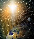 Angelic Star over Bethlehem Royalty Free Stock Photo