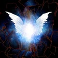 Angelic Wings Abstraction Royalty Free Stock Photo