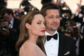 Angelina Jolie and Brad Pitt Royalty Free Stock Photo