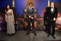 Angelina Jolie, Robert Downey Jr, Leonardo Di Caprio wax statues at Hollywood Wax Museum in Pigeon Forge, Tennessee
