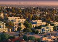 Angelino Heights neighborhood in Los Angeles, California USA. Royalty Free Stock Photo