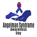 Angelman Syndrome Awareness Day, Idea for a poster, banner, flyer or postcard on a medical theme