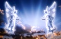 Angels with divine Light Royalty Free Stock Photo