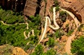 Angels landing trail Royalty Free Stock Photo