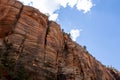 Angels Landing Trail, beautiful views over Virgin River canyon, Zion National Park, Utah, USA Royalty Free Stock Photo