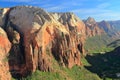 Virgin River Canyon in Evening Light, Zion National Park, Utah Royalty Free Stock Photo